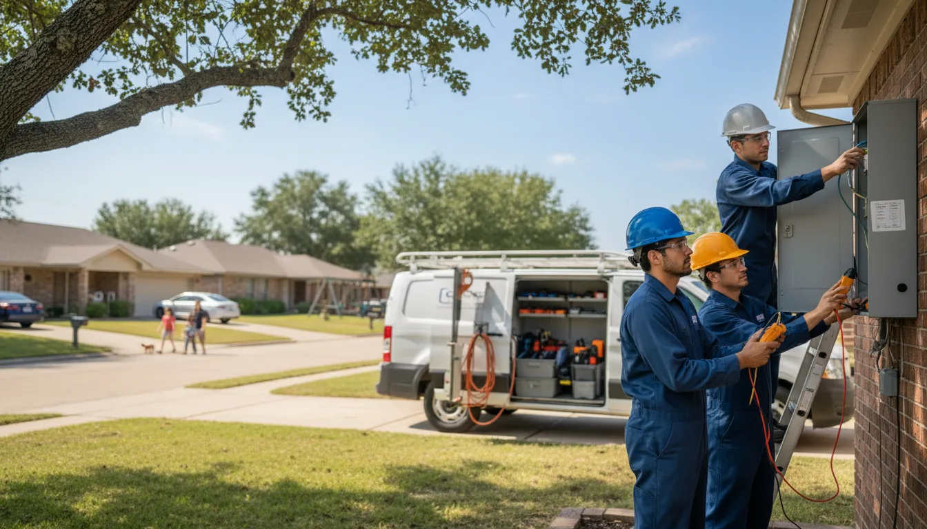 Certified electrician providing emergency electrical services in Brantwood, WI